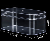 Boîtes à gâteaux transparentes en PS pour tiramisu, avec couvercle, taille personnalisée, matériaux recyclés, logo personnalisé accepté
