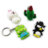 Porte-clés en PVC personnalisé avec logo, porte-clés en caoutchouc souple, porte-clés en plastique, cadeau promotionnel en vrac pour les événements professionnels