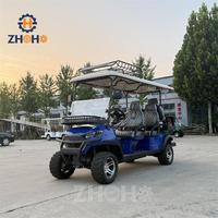 Voiturette de golf 6 places Club Car surélevée, électrique, de luxe, pour 6 passagers, à vendre
