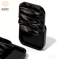 Boîte à poudre libre carrée en PP écologique 5G portable, vide, pour fard à joues, emballage cosmétique recyclable, logo personnalisé