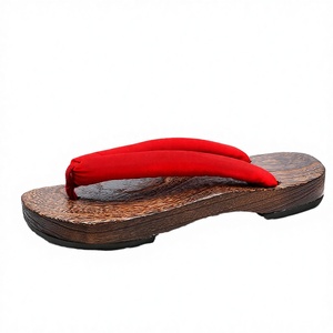 Latest Models Fashion Wholesale Traditional Wooden Clogs for Women Men Heels Japanese <b>Flip</b> <b>Flops</b> Home <b>Slippers</b> - Product Image 3