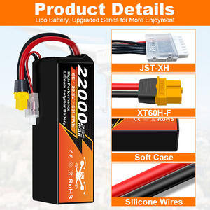 NewYenk üretici OEM/ODM yüksek kalite <span class=keywords><strong>6S</strong></span> 12S <span class=keywords><strong>22</strong></span>.8V 22000Mah 25C İha Drone katı hal pil - Product Image 4