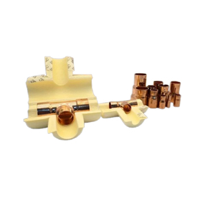 ชุดอุปกรณ์ต่อท่อทองแดงสำหรับเครื่องปรับอากาศระบบ VRF ยี่ห้อ Mitsubishi Refnet Joint สำหรับงานติดตั้งระบบทำความเย็น HVAC - Product Image 1