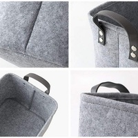 Panier de rangement en feutre pliable et écologique pour vêtements, jouets et articles divers, idéal pour la maison