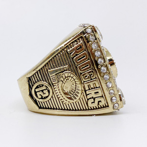 Anillo Conmemorativo <span class=keywords><strong>del</strong></span> Super Bowl 2010 de los Green Bay Packers, Joyería Masculina de Aleación Grabada con el Logotipo de Campeones <span class=keywords><strong>del</strong></span> <span class=keywords><strong>Mundo</strong></span> - Product Image 4