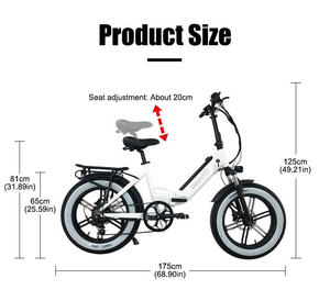 500W/750W 20 pouces gros pneu <span class=keywords><strong>vélo</strong></span> <span class=keywords><strong>électrique</strong></span> <span class=keywords><strong>pliable</strong></span> en stock Ebike adulte <span class=keywords><strong>vélo</strong></span> <span class=keywords><strong>électrique</strong></span> pliant best-seller - Product Image 5