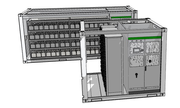 ESS Container Battery System For Solar Storage 1 Mwh 2 Mwh 200kwh 500kwh