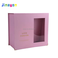 Boîtes cadeaux roses carrées et rectangulaires de luxe en gros, emballage en feuille d'aluminium de haute qualité, nœud papillon, ruban, gaufrage, boîtes rigides