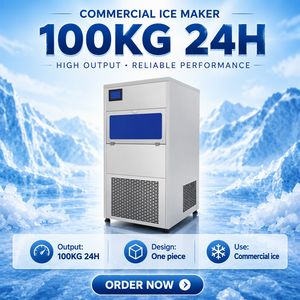 Máquina de Hielo en Escamas de 100 Kg/24 h a Precio de Fábrica para Pesca, Hormigón <span class=keywords><strong>y</strong></span> Panadería con Certificación ISO/CE - Product Image 1