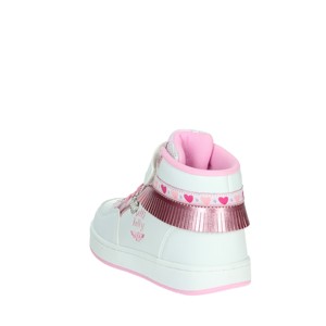 Sneakers Casual alte LKAA8096 schema di colori bianco/rosa - Product Image 2