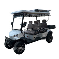 Navette de plage LSV (véhicule à faible vitesse) de conception récente, voiturette de golf électrique prête pour le sable, idéale pour les excursions en bord de mer