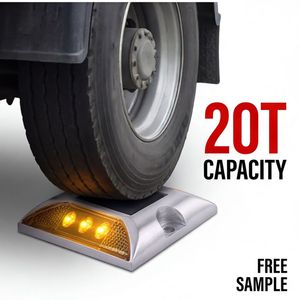 ตัวสะท้อนแสง LED แบบตาแมวสำหรับถนนภูเขาโค้ง  ทำจากอะลูมิเนียมคุณภาพสูง ใช้พลังงานแสงอาทิตย์ - Product Image 1