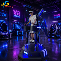 Simulateur VR en position debout pour un joueur, machine de combat pour centre commercial, salle d'arcade et parc à thème