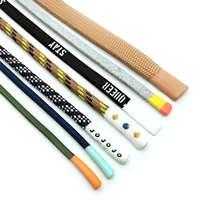 Cordon de serrage personnalisé en silicone rond Oeko-Tex 100 pour pantalons et sweats à capuche, vente en gros