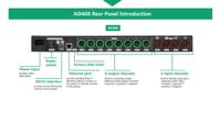 Égaliseur audio professionnel à 4 voies avec lecteur croisé audio en rack à coque métallique par processeur de gestion des haut-parleurs