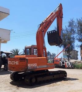 Excavatrice sur chenilles Hitachi EX120 d'occasion, d'origine japonaise, en bon état, moteur, pompe, godet d'excavatrice - Product Image 2