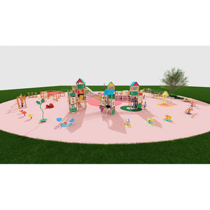 Équipement personnalisé de terrain de jeu pour enfants pour parcs d'attractions Planification <span class=keywords><strong>multi</strong></span>-<span class=keywords><strong>jeux</strong></span> pour parcs extérieurs pour enfants OEM - Product Image 5
