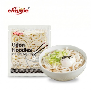 Nouilles Udon Halal 200g en sachet, fraîches, style japonais, à base de blé, certifiées Halal pour le Moyen-Orient, fournisseur en gros - Product Image 1