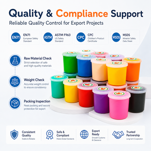 Argile à modeler OEM 50g pour enfants, non toxique, souple, séchant à l'air, étiquette personnalisée, marque privée, vente en gros - Product Image 6