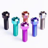 Haute qualité industrie titane alliage vis frein disque boulons vis vente chaude tête de bride tête hexagonale douille gr5 titane boulons