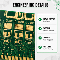 Produsen Perakitan PCB/PCBA Kustom untuk Servo Drive dan Motor Industri, 4-8 Lapisan, TG FR4 Tinggi, Stackup Arus Tinggi, ENIG/HASL