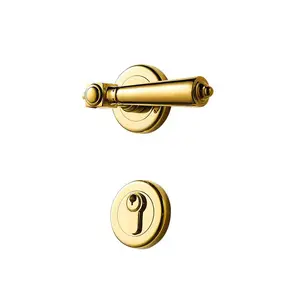 High quality PVD gold Door lever Handles