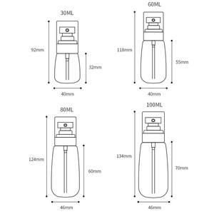 Nhà Sản Xuất Nguồn Cung Cấp Pet Phun Chai Siêu mịn Sương Mù Mặt Nước Bổ Sung Rỗng Du Lịch Xách Tay Nhỏ Rượu Phun Chai - Product Image 4
