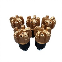 Foret PDC 8 1/2 pouces à cinq lames et double rangée de coupeurs, conçu pour les projets de forage de puits d'eau et de puits pétroliers.