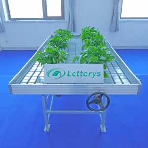 Rolling Bench Hydroponic System Ebb And Flow Grow Table grow rack