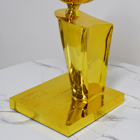 Trophée de tournoi de basketball 2026 en alliage de zinc gravé au laser, durable, 12cm/30cm/45cm/60cm, objet de collection sportif pour fans
