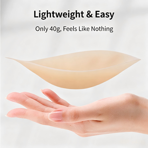 Coussinets de poitrine adhésifs invisibles en silicone pur, triangulaires, fins, à décolleté en V profond, pour vente en gros - Product Image 3