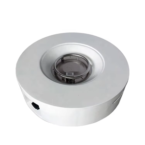 Light Grey Concrete Natural Gas Round <b>Fire</b> <b>Pit</b> 30 Inches Outdoor <b>Fire</b> <b>Table</b> <b>with</b> Eco-Friendly Design for Camping Outdoor Heating - Product Image 6