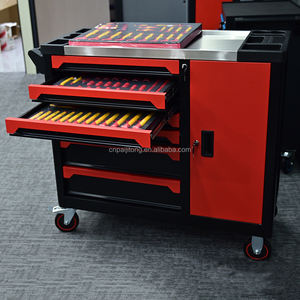 Chariot de rangement <span class=keywords><strong>d</strong></span>'outils professionnel pour réparation automobile avec tiroirs, ciseaux, marteau, pince et kits <span class=keywords><strong>d</strong></span>'outils rigides en EVA - Product Image 6