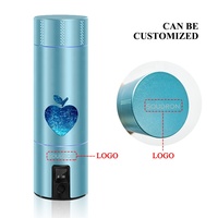 Tasse d'eau riche en hydrogène H2 pur 5000ppb + Tasse de générateur sain d'hydrogène d'électrolyse Bouteille d'eau portable à hydrogène