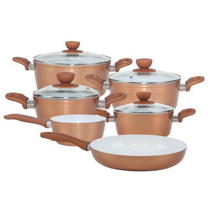 Không dính <span class=keywords><strong>Cookware</strong></span> sets giả mạo nấu ăn chậu không có chảo dầu với Bakelite xử lý - Product Image 1
