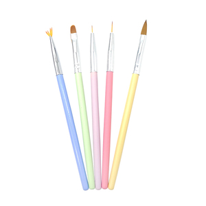 ชุดแปรงเพ้นท์เล็บด้ามโลหะสีโรสโกลด์ 3 ชิ้น สำหรับวาดลายละเอียด ทำเล็บ DIY - Product Image 1