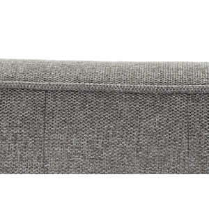 Fauteuil en lin Fir 80x66x72 Prof. 72 Gris foncé capitonné - Product Image 6