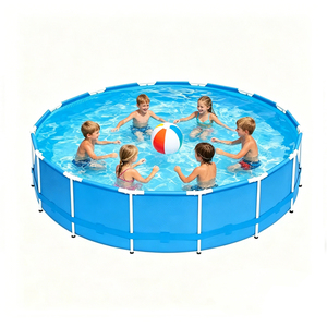 <span class=keywords><strong>Piscine</strong></span> <span class=keywords><strong>hors</strong></span> <span class=keywords><strong>sol</strong></span> en PVC, structure robuste, pour usage extérieur - Product Image 1