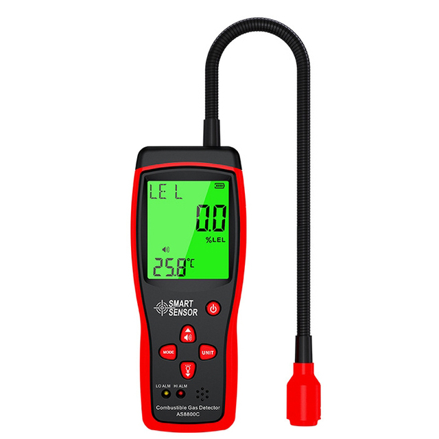 High Quality Multi-function Natural Portable Gas Leak Detector CH4 Methane Combustible Gas Digital Tester