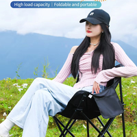 Chaise de camping portable en métal pour l'extérieur, idéale pour les pique-niques, la pêche, l'équitation, le croquis et l'utilisation en parc