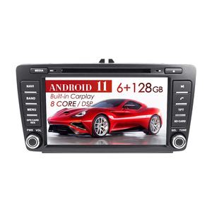 Android 11.0 6+128G Carplay Écran IPS pour Skoda Octavia 2008-2015 Navigation GPS de voiture Audio Radio Sté<span class=keywords><strong>r</strong></span>éo Lecteur multimédia <span class=keywords><strong>2</strong></span> Din - Product Image 1