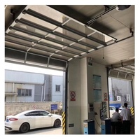Porte de garage sectionnelle en verre, porte de garage transparente, porte de garage en aluminium et verre