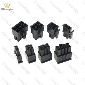champion Black 5557 Male shell Spacing 4.2mm Double row connector plug 2P 4/6/8/10/12/14/16-24P - Product Image 1