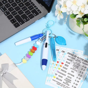 Bsbh Bán Buôn Dễ Thương Y Tá Bút Với Vĩnh Viễn Đánh Dấu Bút Highlighter Có Thể Thu Vào Bóng Bút LED Đèn Pin Y Tá Bác Sĩ Keychain - Product Image 4