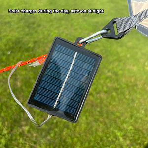 Guirlandes solaires portables avec mousqueton pour une installation facile en camping - Product Image 4