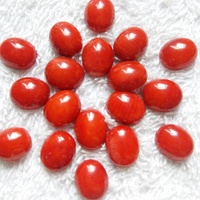 Perles de corail en gros, cabochon de corail rouge