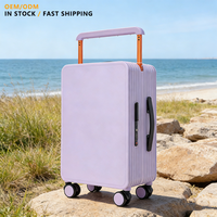 Valise à roulettes universelle à poignée large de 24 pouces, en PC durable, pour tous les voyages