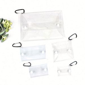 กระเป๋าจัดระเบียบใส PVC แบบพกพา กันน้ำ ทนทาน สำหรับอุปกรณ์แต่งหน้า และของใช้จำเป็นสำหรับการเดินทาง - Product Image 2