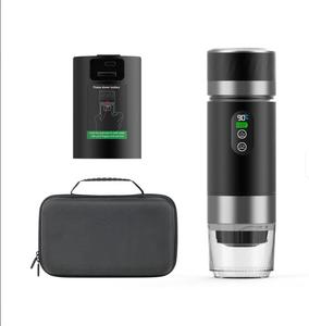 เครื่องชงกาแฟเอสเพรสโซแบบพกพาใหม่จากโรงงาน แรงดัน 20 บาร์ ใช้พลังงานแบตเตอรี่ พร้อมหน้าจอ LED สำหรับยิม แคมป์ปิ้ง เดินทาง เครื่องชงกาแฟขนาดเล็ก รับทำโลโก้ตามสั่ง - Product Image 1