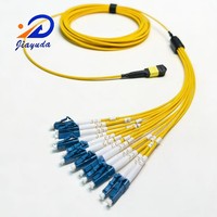 Cable de Distribución Óptica de Grado Operador de 12 Fibras MPO a LC, G.657A2 G.657A1 G.652D, Cable Jumper de Conversión de Baja Pérdida SM Fan-out